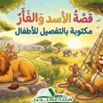 قصة الأسد والفأر مكتوبة بالتفصيل للأطفال
