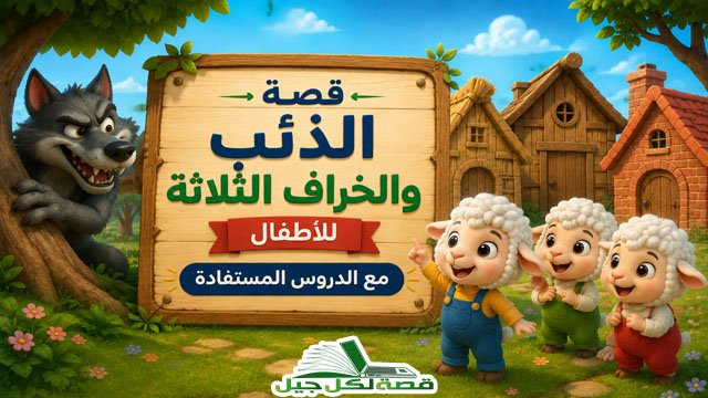 قصة الذئب والخراف الثلاثة
