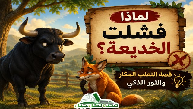 قصة الثعلب المكار والثور
