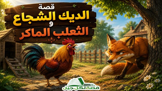 قصة الديك الشجاع والثعلب الماكر